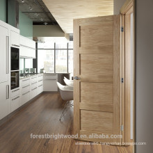 Factory painted red oak veneered kitchen room shaker door, solid wood shaker door.